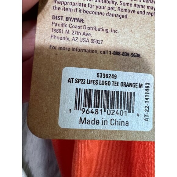 Top Paw cutie hoodie & Arcadia Trail logo tee dog size medium - Picture 6 of 10